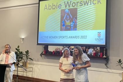 First Year Star - Abbie Worswick, UNSW Netball 
