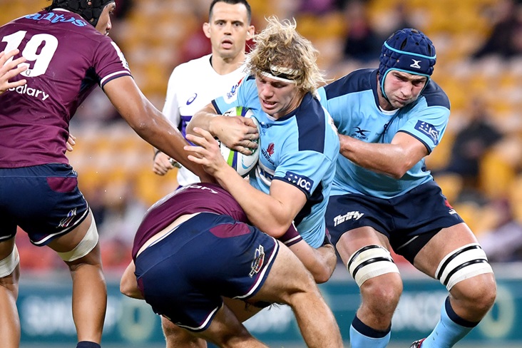 UNSW Science student Ned Hanigan has enjoyed being back on the field with the NSW Waratahs in the Super Rugby AU