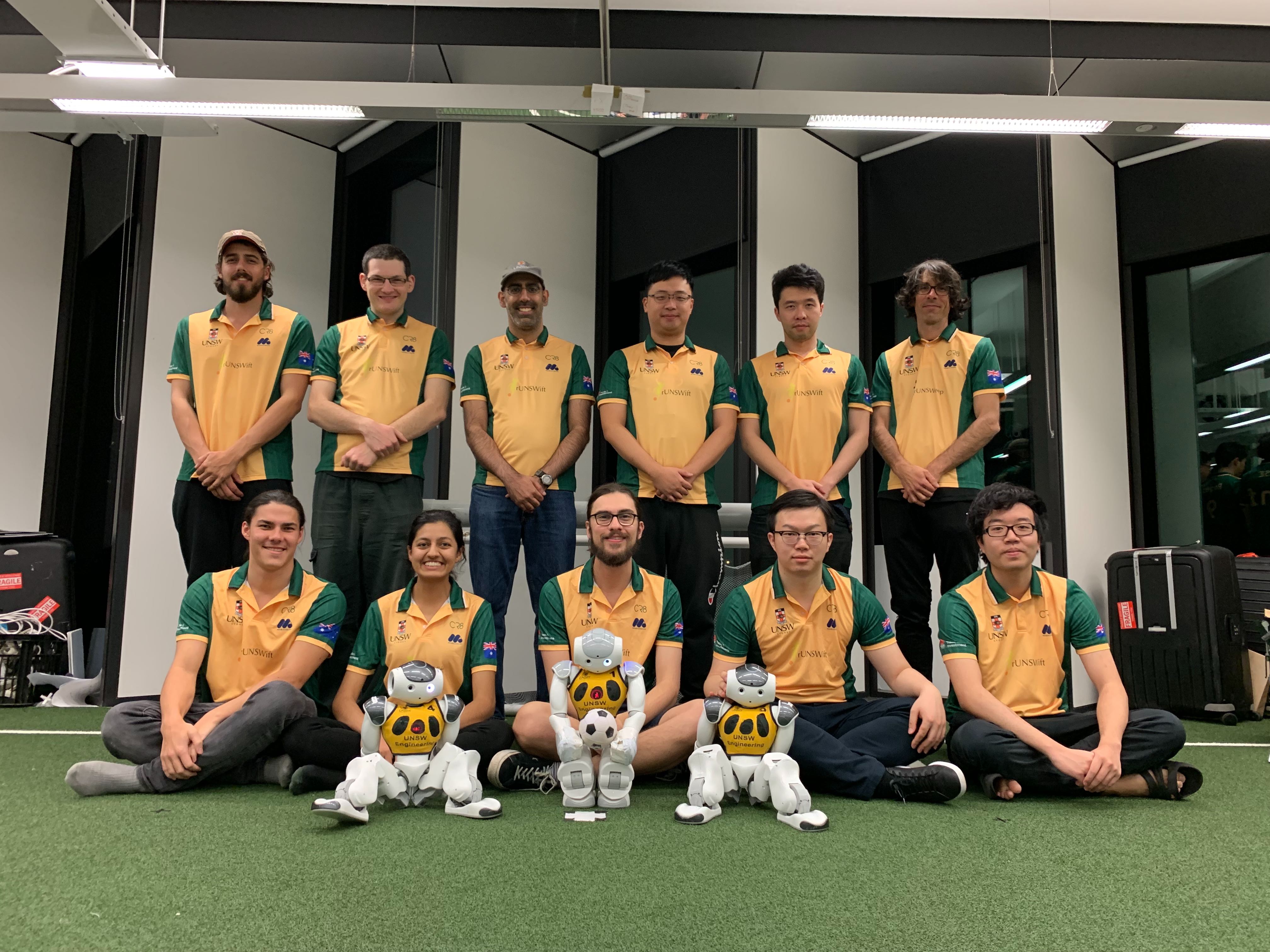 Members of the 2019 UNSW Sydney RoboCup team that will be competing in this year's world championships in Sydney.