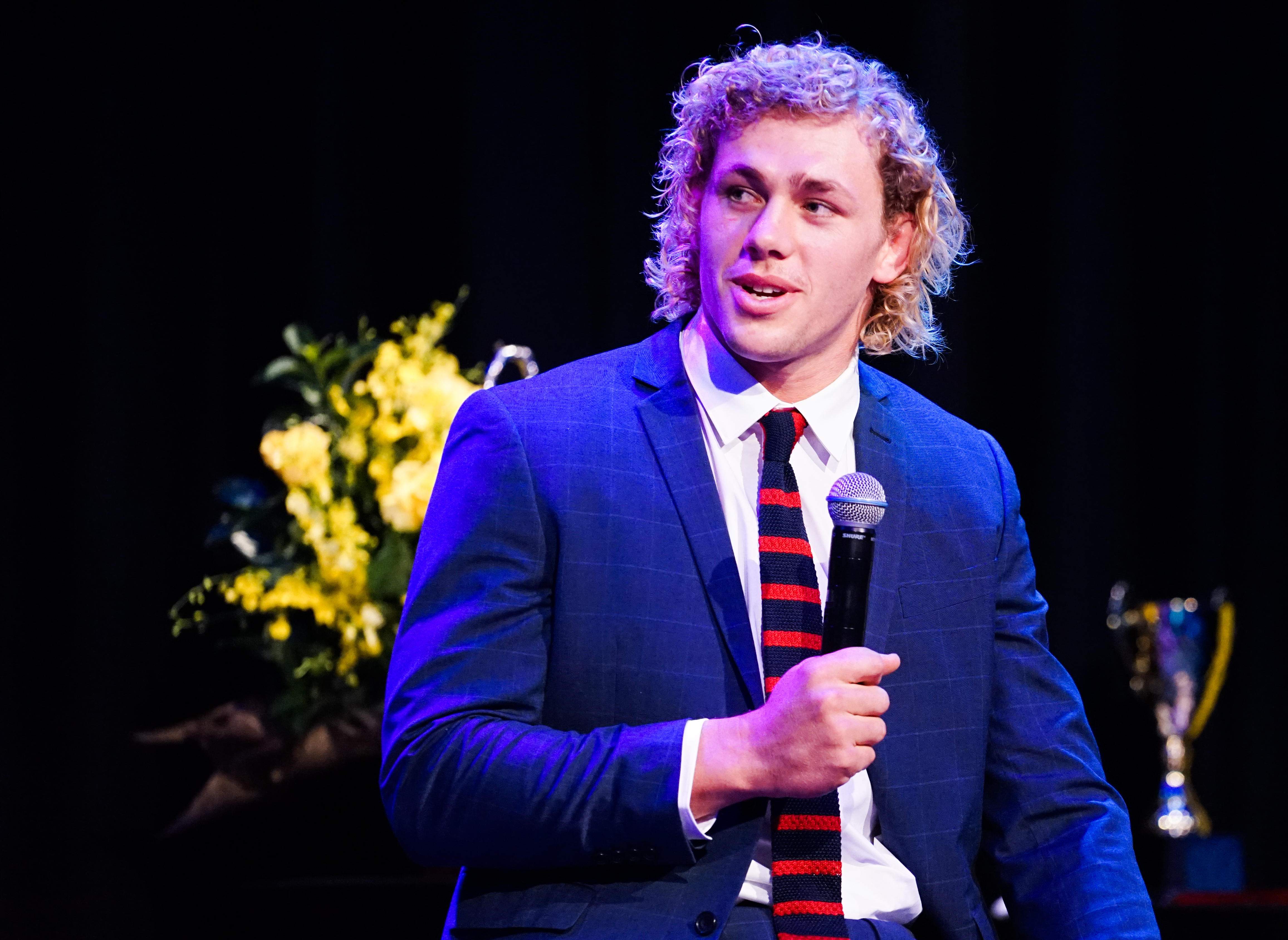 Ned Hanigan at the 2019 Blues Dinner