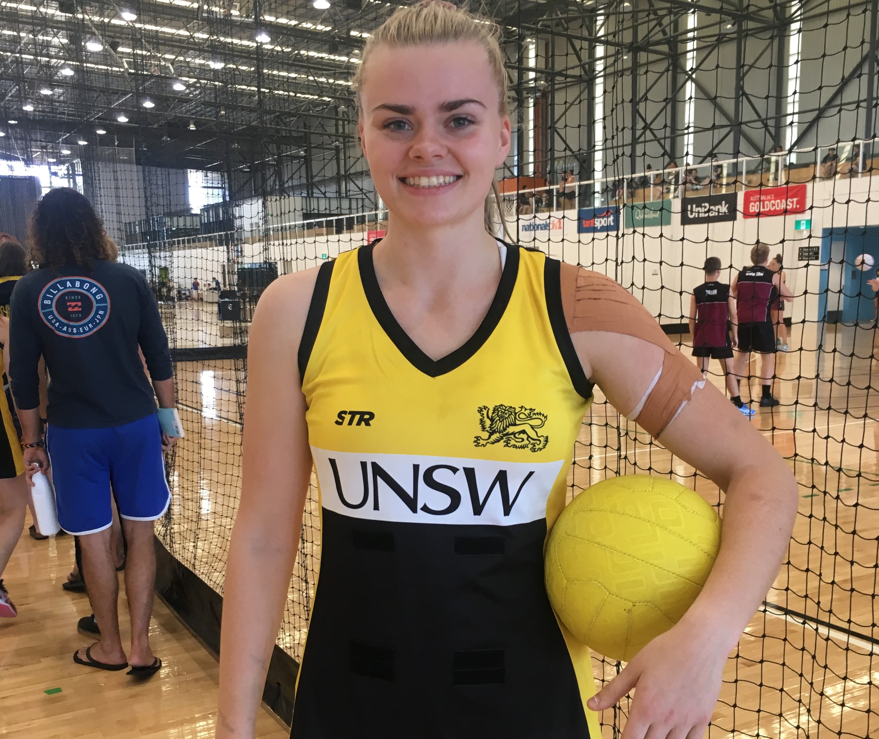 Matilda McDonell provided strength in defence to the UNSW women's netball team