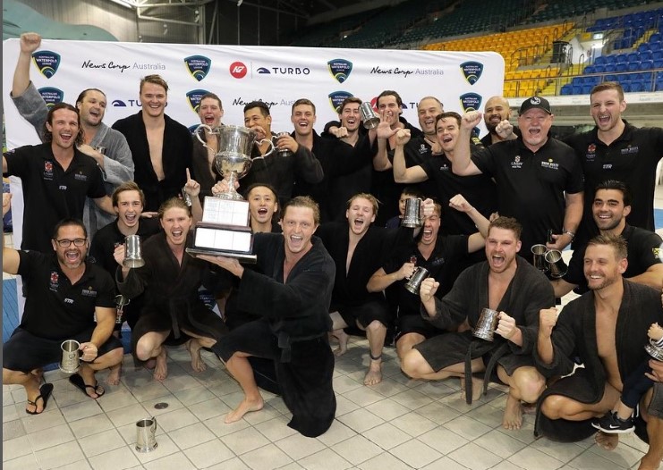 Men's Team Winning the Australia Water Polo League Earlier This Year