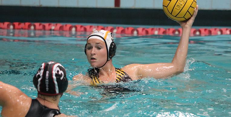 Allie Loomis playing water polo for UNSW