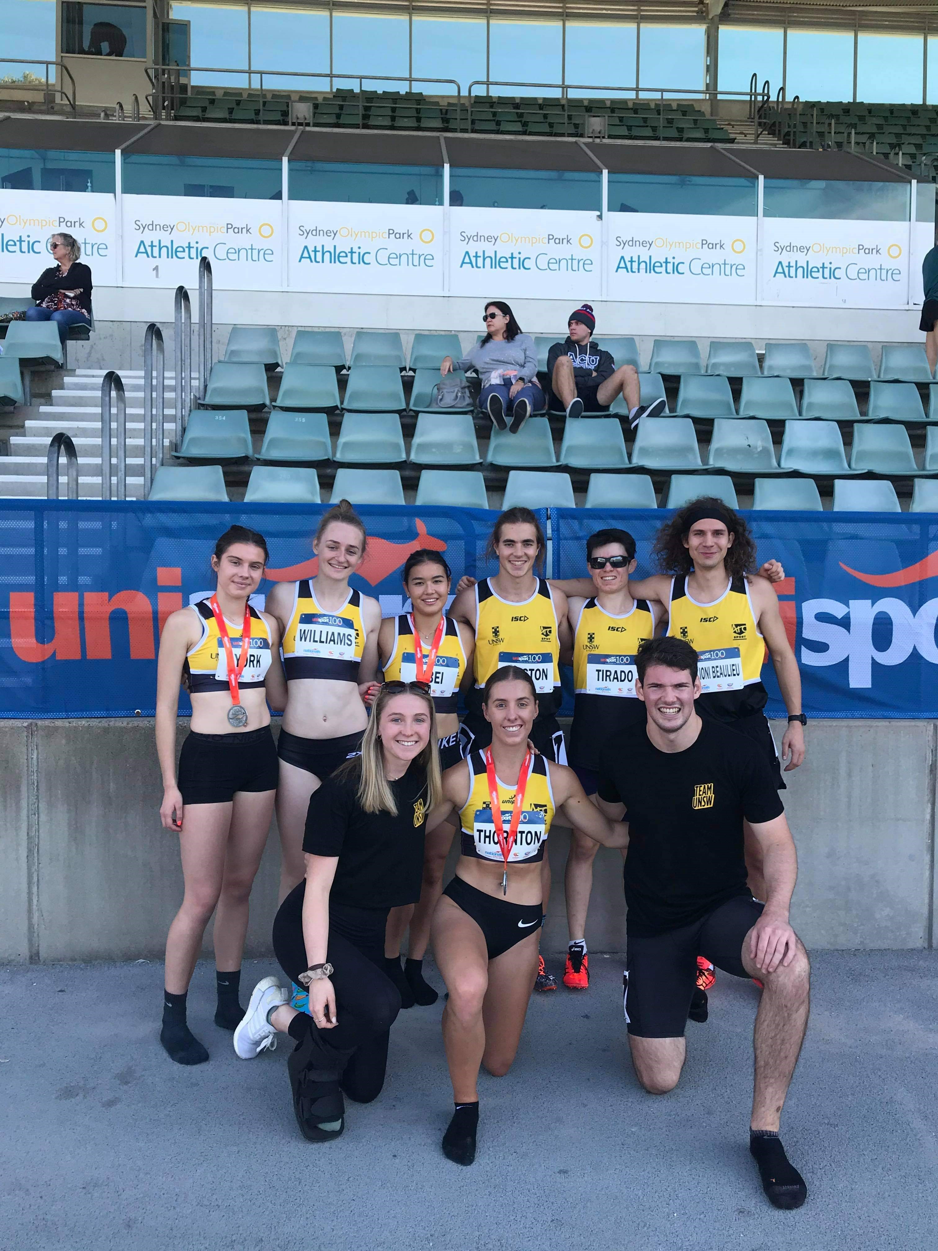 UNSW Athletics team after the event