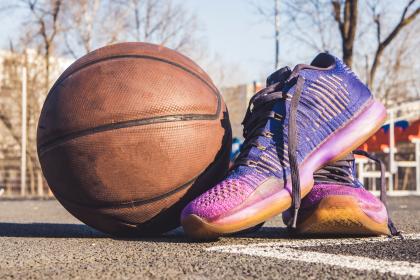 Basketball and shoes